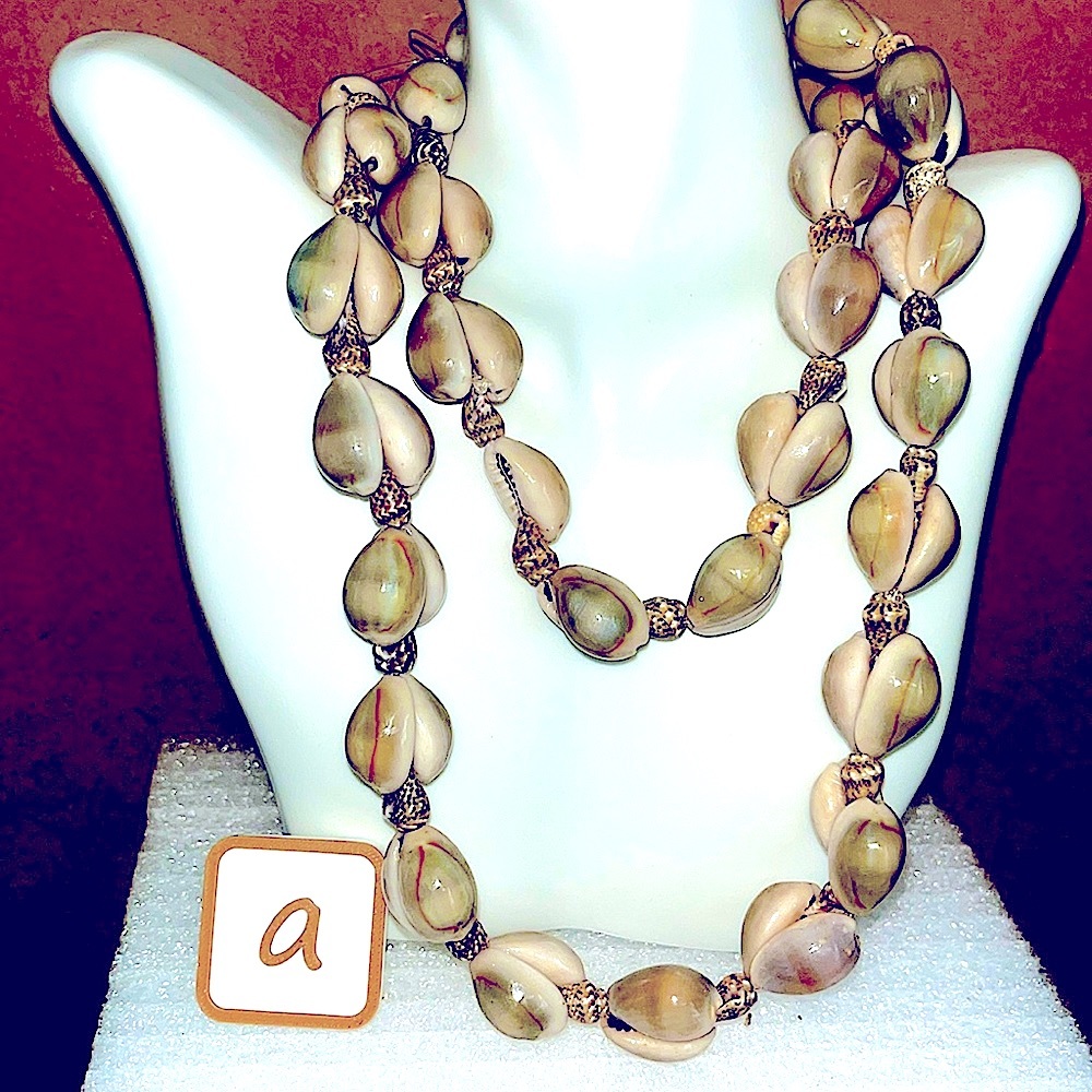 Cowrie Shell/SeaSnail Shell Mix Necklace Market - Picture 2 of 9